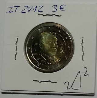 2€ Italia 2012 Giovanni Pascoli S/C