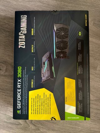 Zotac RTX 3080 Tarjeta Gráfica amp holoblack