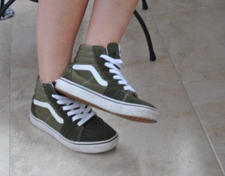 Botas Vans caña alta verde militar T38