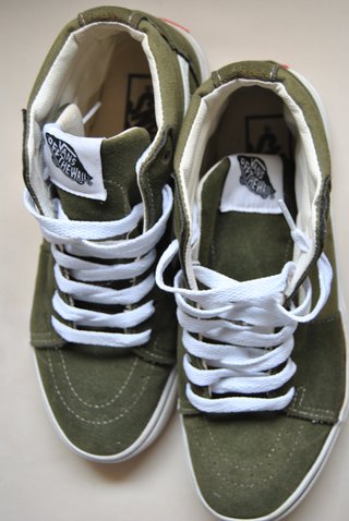 Botas Vans caña alta verde militar T38