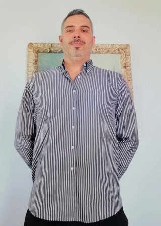 Camisa elegante rayas Talla L