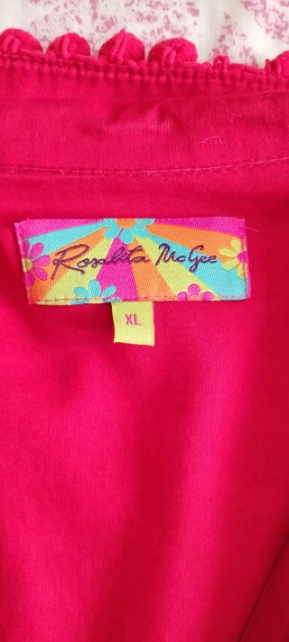 Camisa roja talla XL de Rosalita Mc Gee