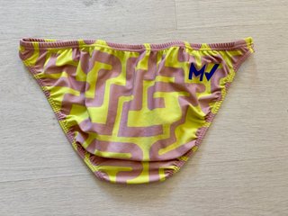 Bañador mini Modus Vivendi amarillo y rosa