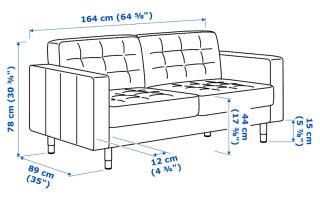 Sofá Ikea Landskrona Gris oscuro