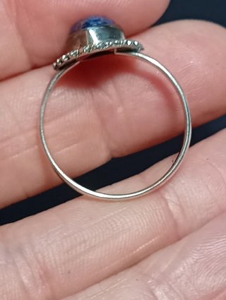 Anillo Plata Ley lapizlazuli