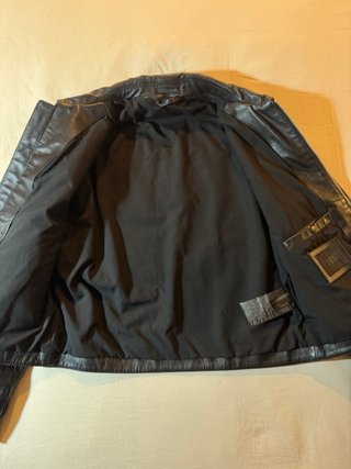 Chaqueta Piel Negra Zara