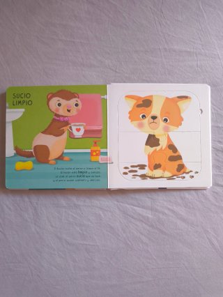 Libro Puzle infantil de mascotas