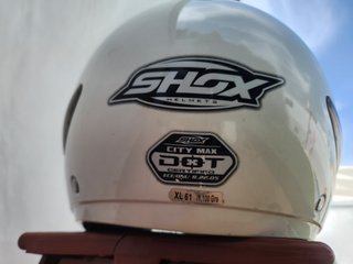 Casco SHOX City Max XL Jet Blanco