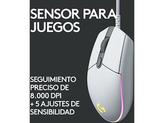Ratón Gaming Logitech G G203 Cable