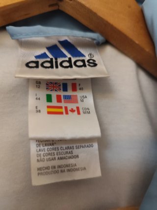 Chaqueta Adidas Mujer Azul y Gris