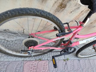 Bicicleta Longway TopSport Rosa y Blanca