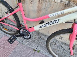 Bicicleta Longway TopSport Rosa y Blanca
