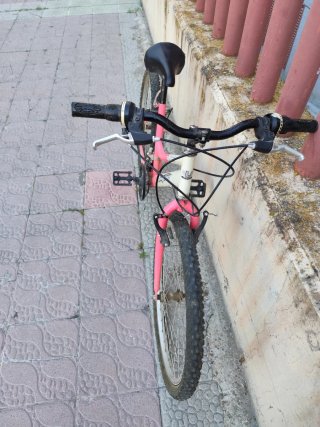 Bicicleta Longway TopSport Rosa y Blanca