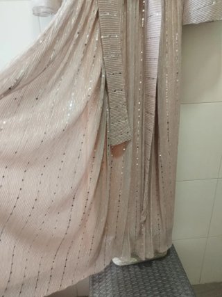 Vestido de fiesta largo con lentejuelas