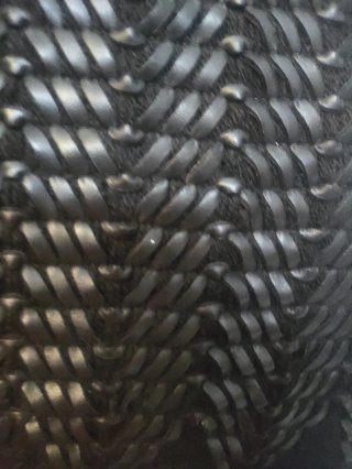 Vestido negro gasa y cuero