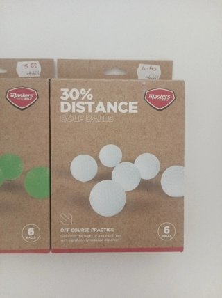 2 Cajas Bolas Práctica Golf Masters Nuevas