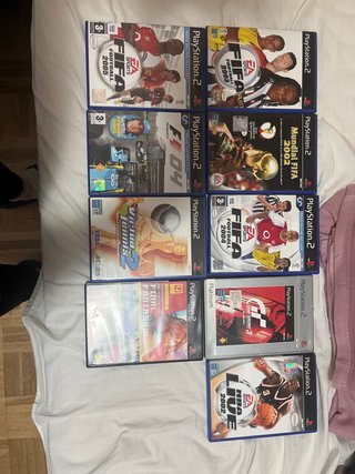 Lote 9 Juegos PS2: FIFA, F1, Gran Turismo, NBA Liv
