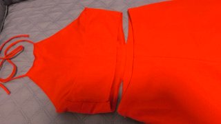Mono pantalón rojo