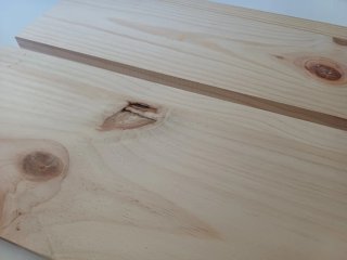 Juego 2 Baldas Madera Pino Natural Savia