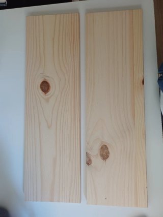 Juego 2 Baldas Madera Pino Natural Savia