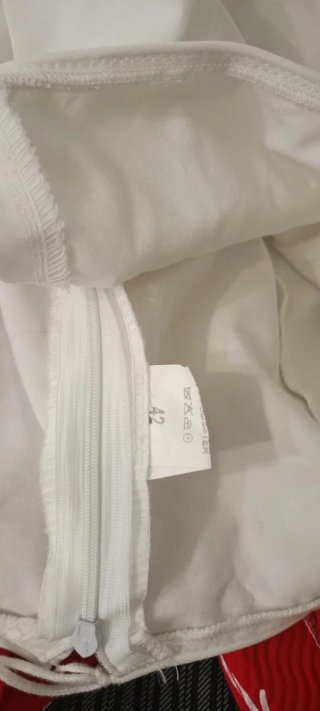 Falda Flamenca Blanca Talla 42