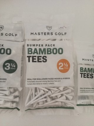 Lote 3 Paquetes Tees Bambú Masters Golf