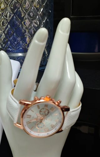 Reloj de Mujer Dorado y Blanco