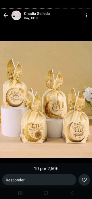 Bolsitas de chuches para Eid Mubarak