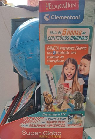 Globo Interativo Clementoni com Caneta Bluetooth