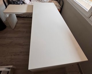 Escritorio blanco extensible