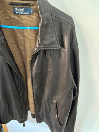 Chaqueta de cuero Polo Ralph Lauren Talla L