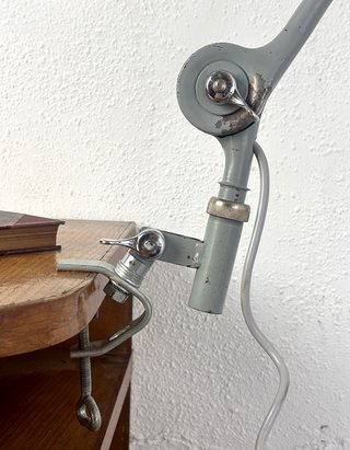 Lampada da scrivania industriale PeFeGe anni '50