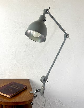 Lampada da scrivania industriale PeFeGe anni '50