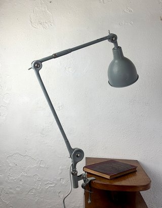 Lampada da scrivania industriale PeFeGe anni '50