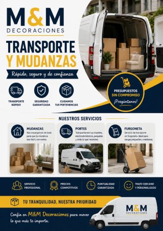 Transporte de mercancías, portes y mudanzas