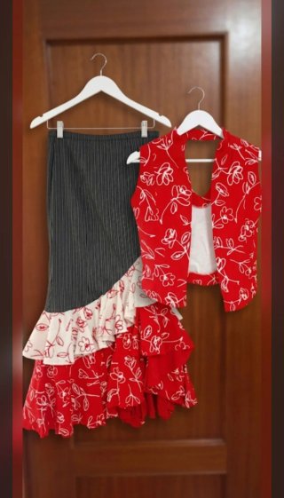 Traje Flamenca Ubaldo 3 Piezas Talla 42