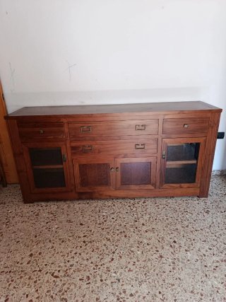 Conjunto Muebles Comedor: Vitrina y 2 Aparadores