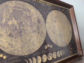 Marco antiguo con lámina de Luna