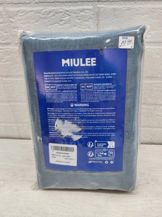 MIULEE Cortinas Poliéster Translucida 140cm