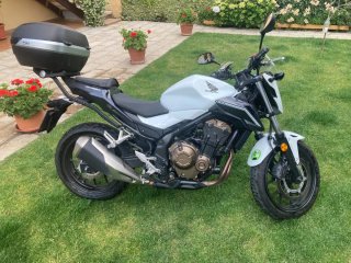 Honda CB500F Naked Blanca