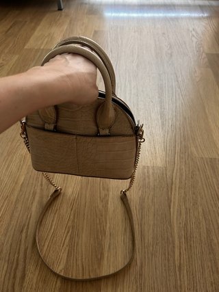 Bolso blanco efecto piel cocodrilo