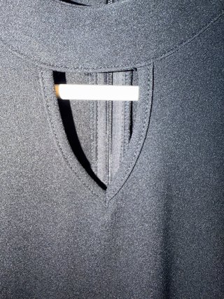Vestido negro tul perlas T-XL