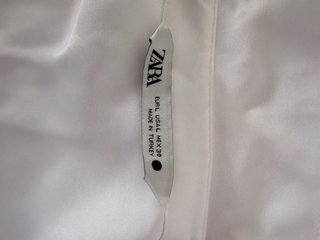 Camisa Zara manga corta blanca Talla L