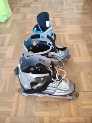 Patines en línea Fila ajustables y protecciones