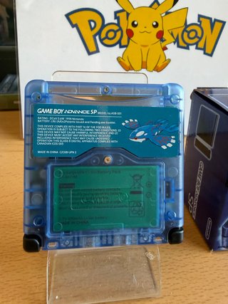Game Boy Advance SP Edición Kyogre Translucida