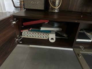 Mueble TV Piferrer Madera y Cristal