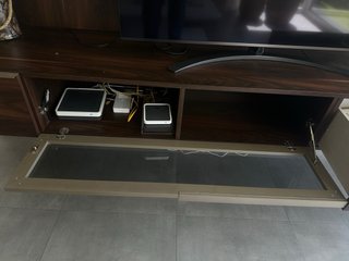 Mueble TV Piferrer Madera y Cristal