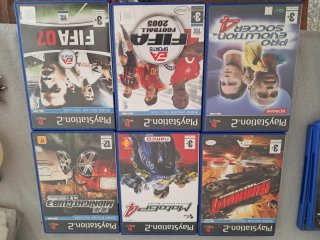 Lote 4 Juegos PS2: FIFA 07, PES 4, Burnout 3, Midn