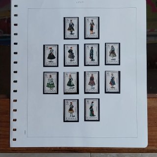 Sellos Trajes Regionales España 1967-1971