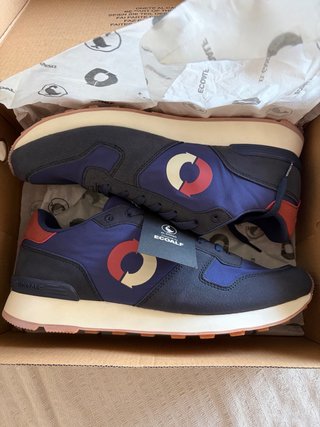 Zapatillas Ecoalf El Ganso Azul y Rojo